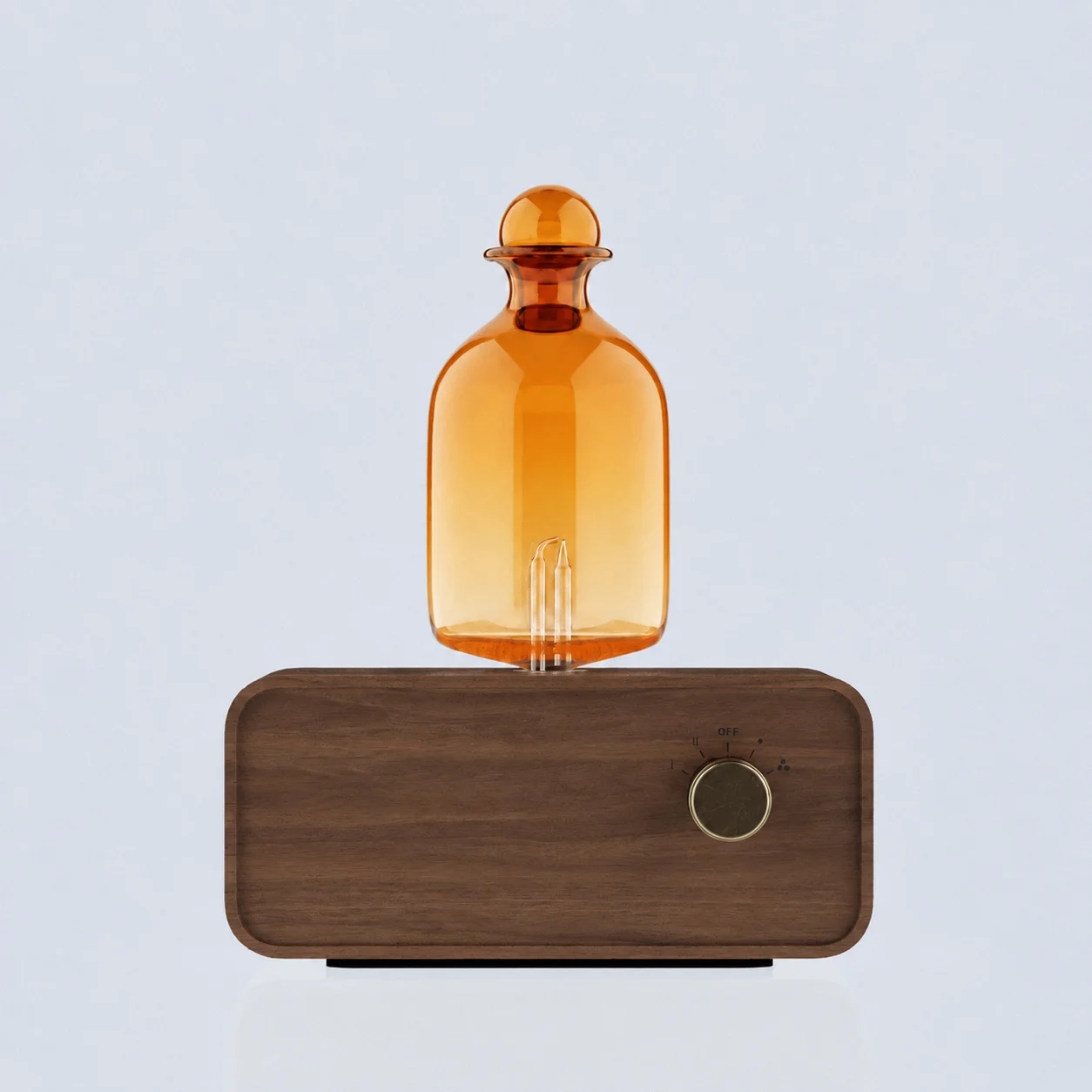 Home Fragrance Oud - Diffusore Nebulizzatore in Vetro Ambrato con